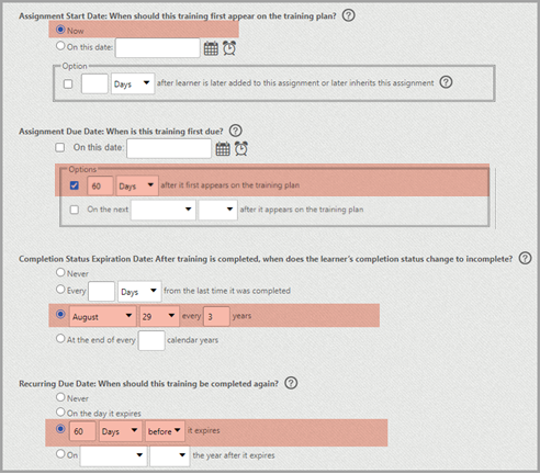 Assign Training: Examples of Basic and Advanced Assignments